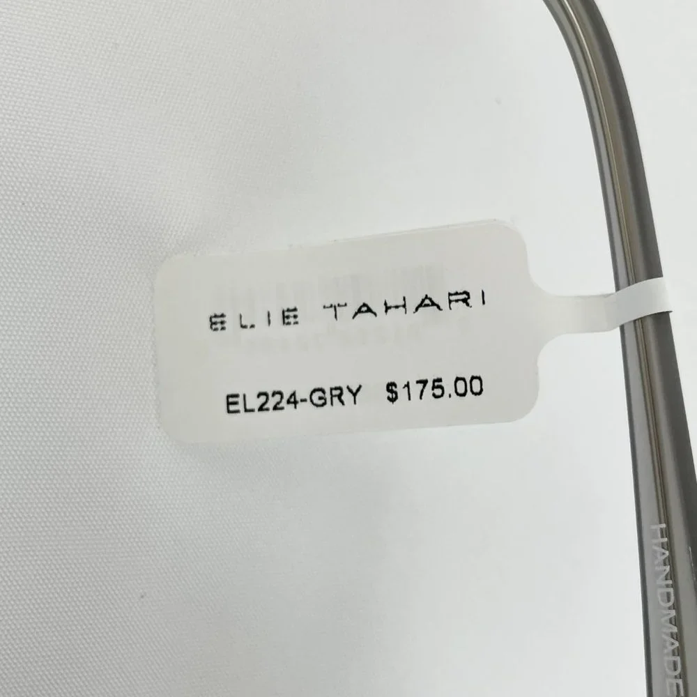 Elie Tahari Gray Oval Sunglasses MSRP $175